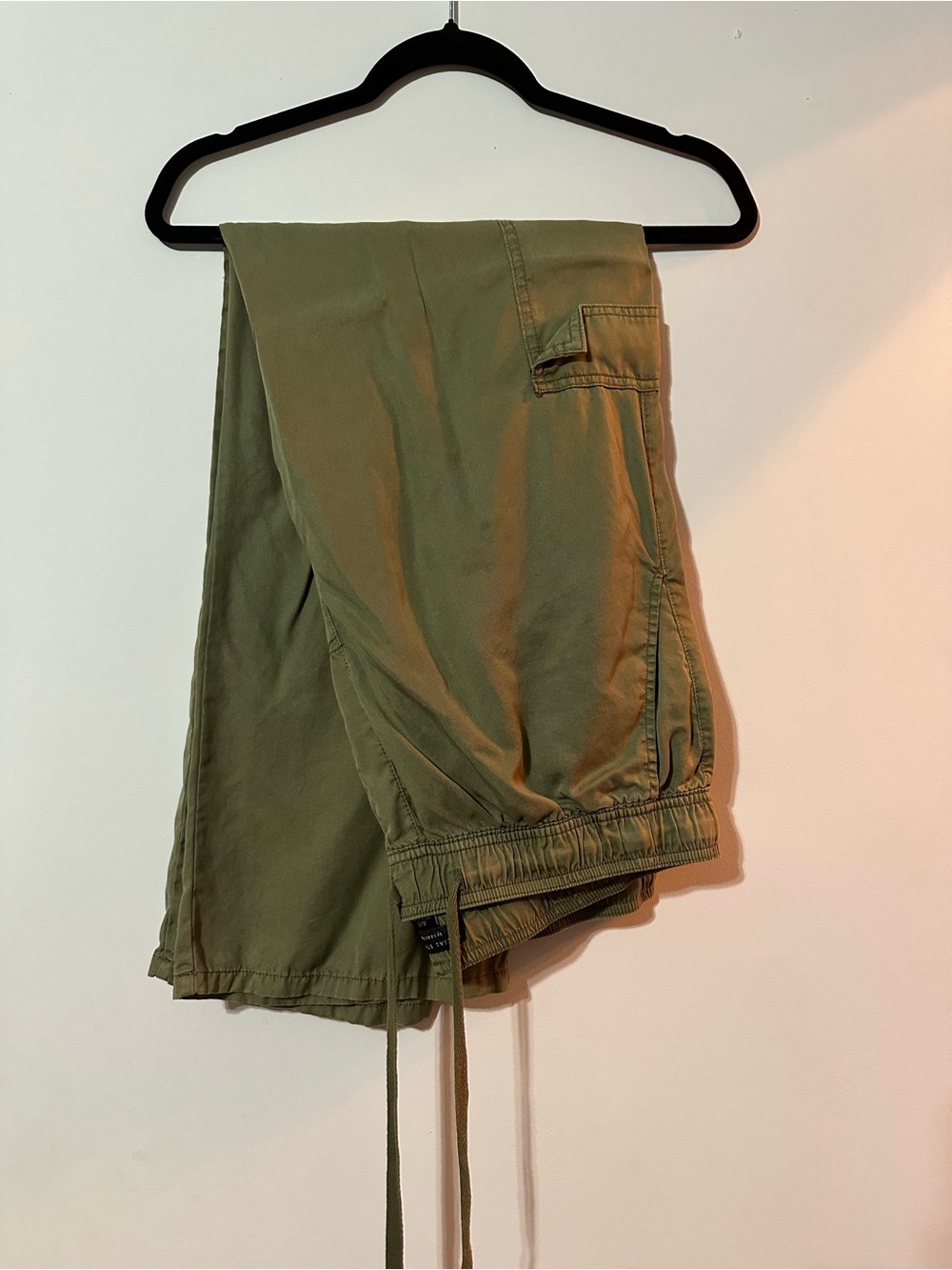 Women’s Olive Green Drawstring Cargo Pants